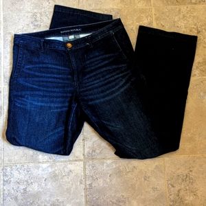 Banana Republic dark wash, wide leg jeans, size 31